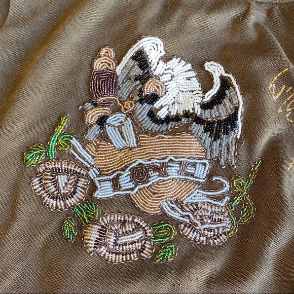 Yay Couture Large Long Sleeve Shirt Extensive Beading&Distressing EUC - Picture 4 of 10